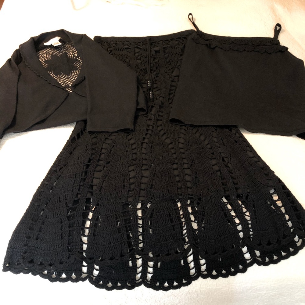 Uniform ~ John Paul Richard ~ 3 Piece Set / skirt, tank and bolero jacket